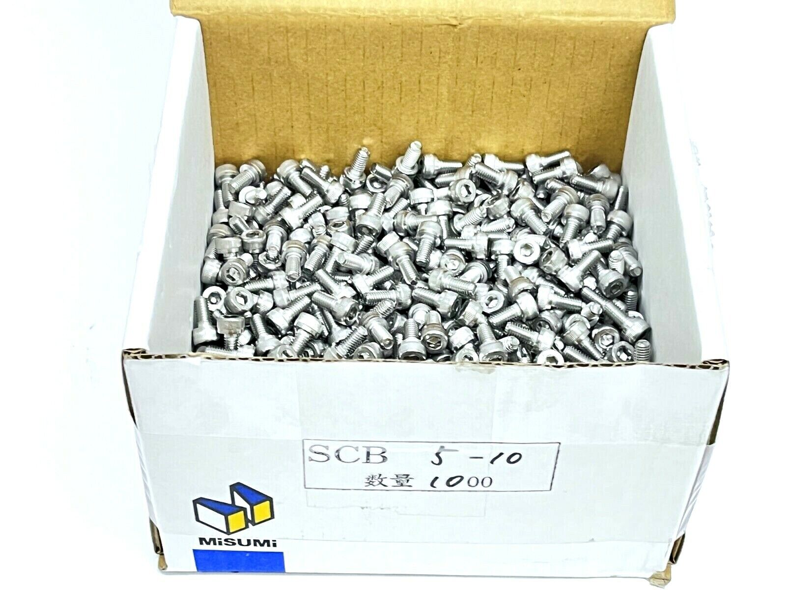 Misumi SCB5-10 Hex Socket Head Cap Screws SS M5 10mm Length A2-70 LOT OF 900 - Maverick Industrial Sales