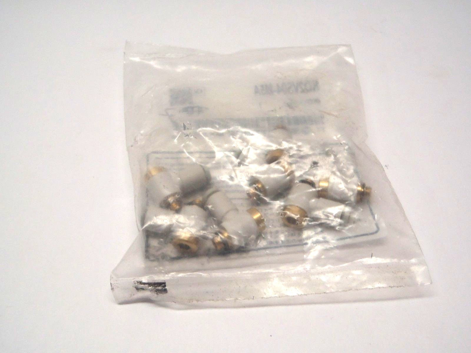SMC KQ2VS04-M5A Pneumatic Tee Threaded-To-Tube Adapter M5 x 0.8 4mm LOT OF 7 - Maverick Industrial Sales