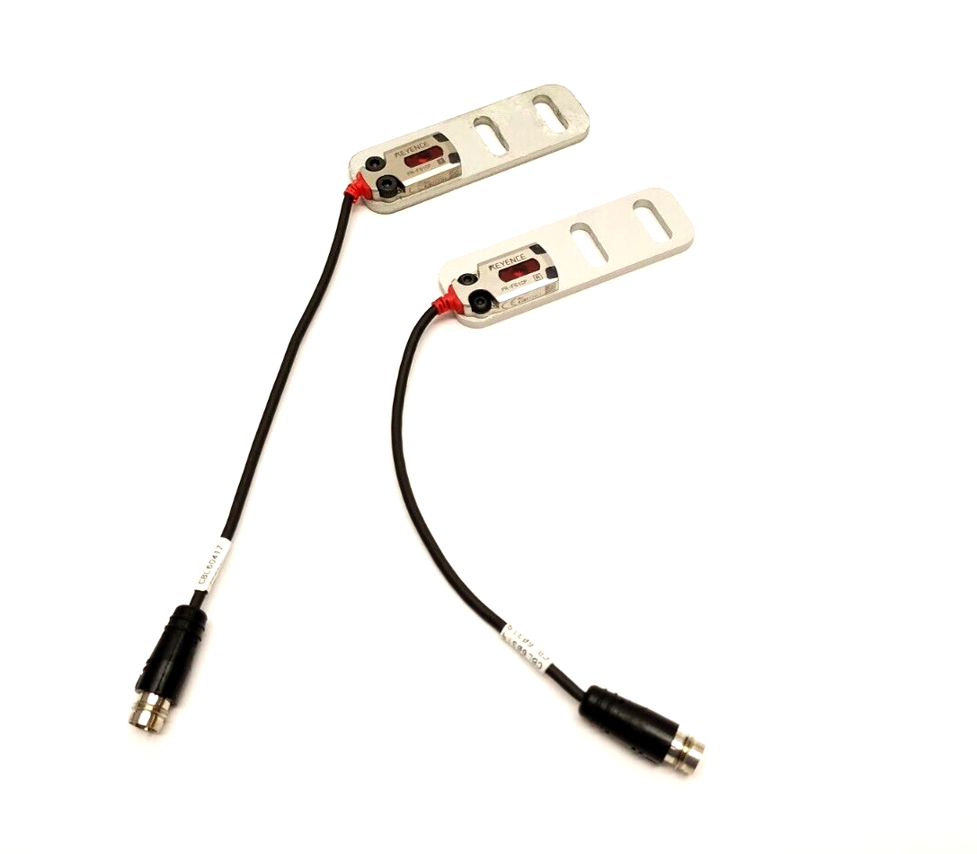 Keyence PR-F51CP Flat Transmissive Thrubeam Photoelectric Sensor M8 4-Pin 0.6m - Maverick Industrial Sales