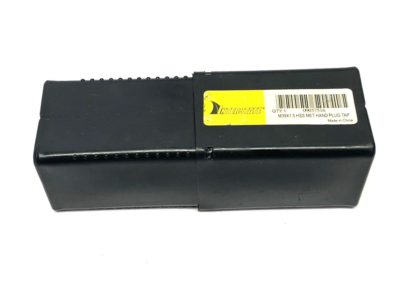 Interstate 09037516 Straight Flute Tap: M39x1.5 Metric Fine, 6 Flute, Plug Chamf - Maverick Industrial Sales