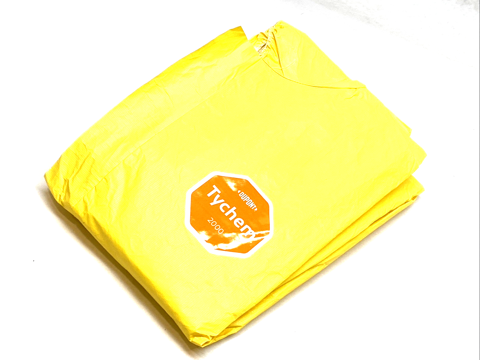 QC127SYLXL001200 | DuPont Tychem 2000 Coverall XL Yellow Attached Hood LOT OF 4 - New - Maverick Industrial Sales