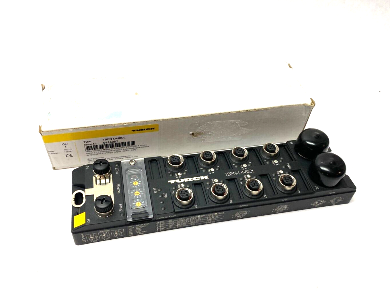 Turck TBEN-L4-8IOL Compact Multiprotocol Ethernet I/O Module 8-Ch 6814082 - Maverick Industrial Sales