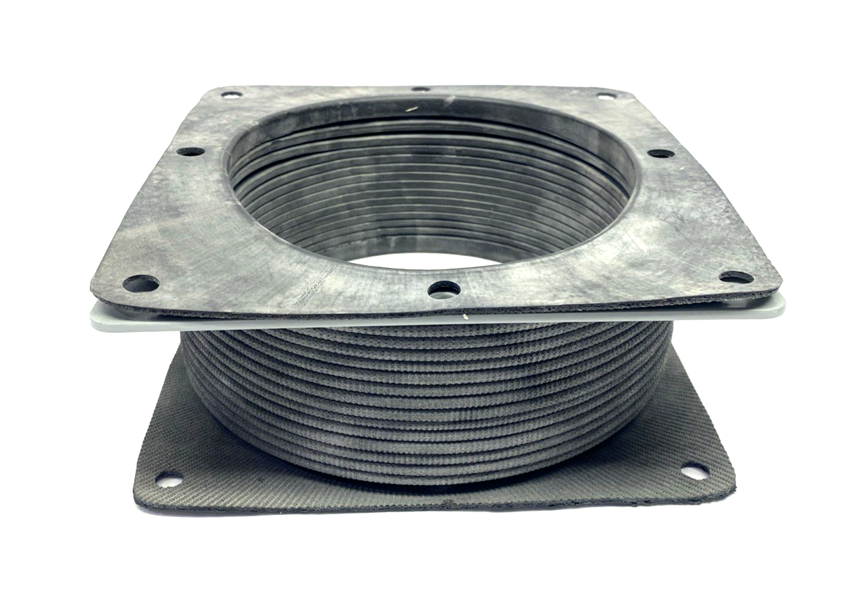 Hoffman F66WFF Flexible Feed-Through Fitting 6" x 6", Textured, Hypalon Rubber - Maverick Industrial Sales