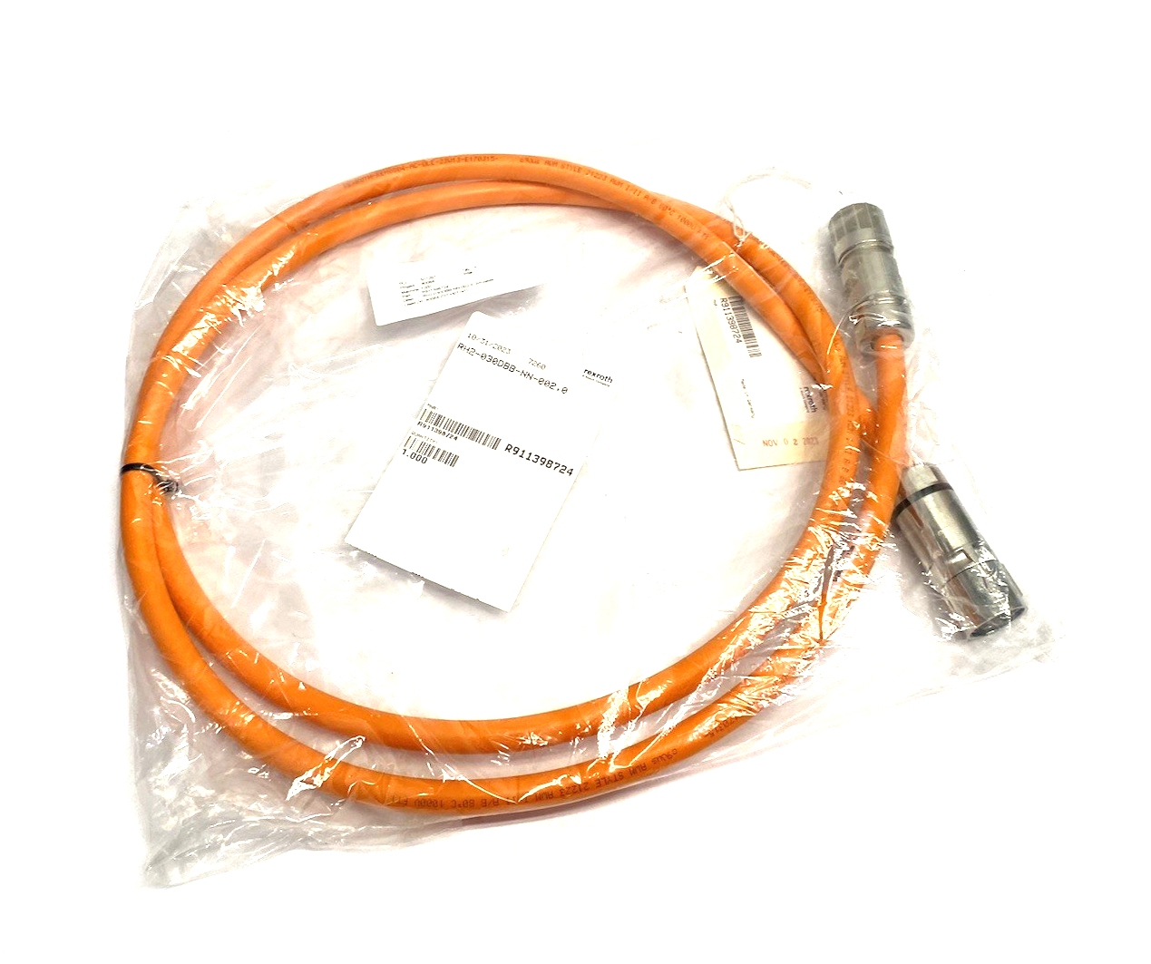 R911398724 | Bosch Rexroth Hybrid Servo Motor Cable 2m Length RH2-030DBB-NN-002,0 - New - Maverick Industrial Sales