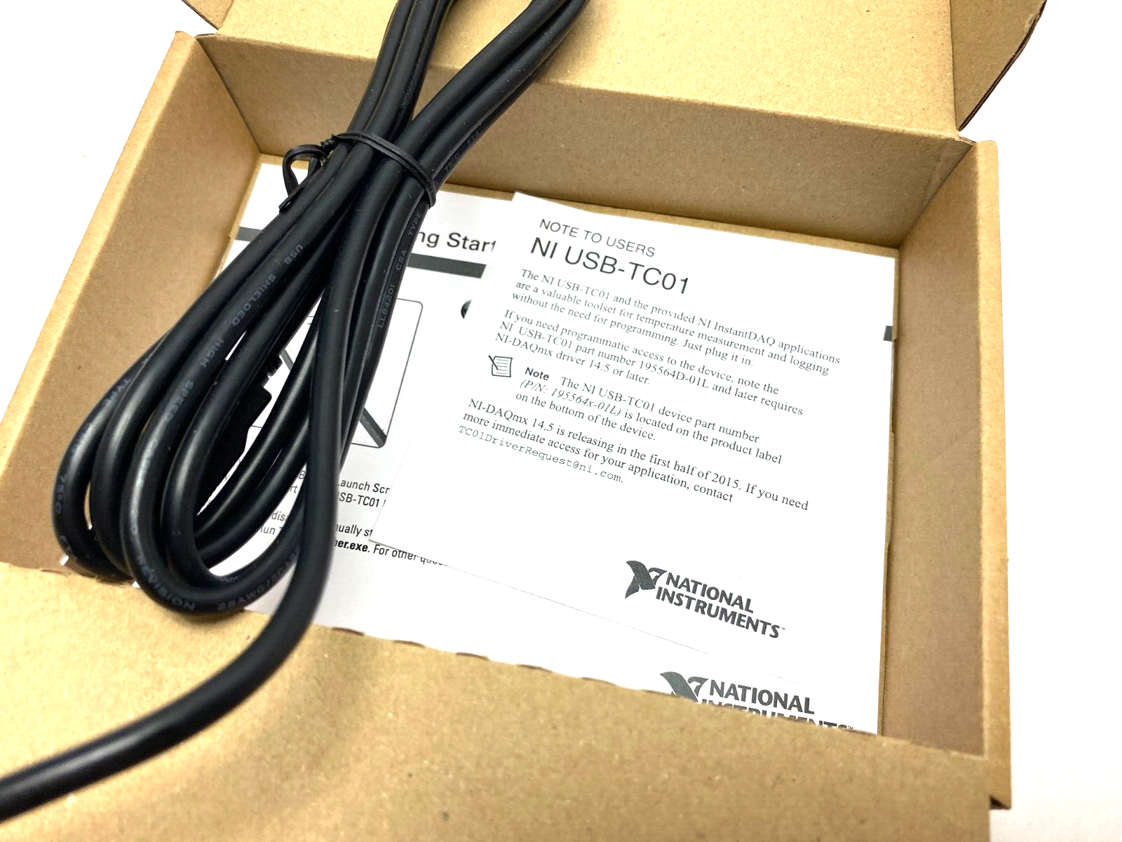 National Instruments 781314-02 Temperature Input Thermocouple Device NI USB TC01 - Maverick Industrial Sales