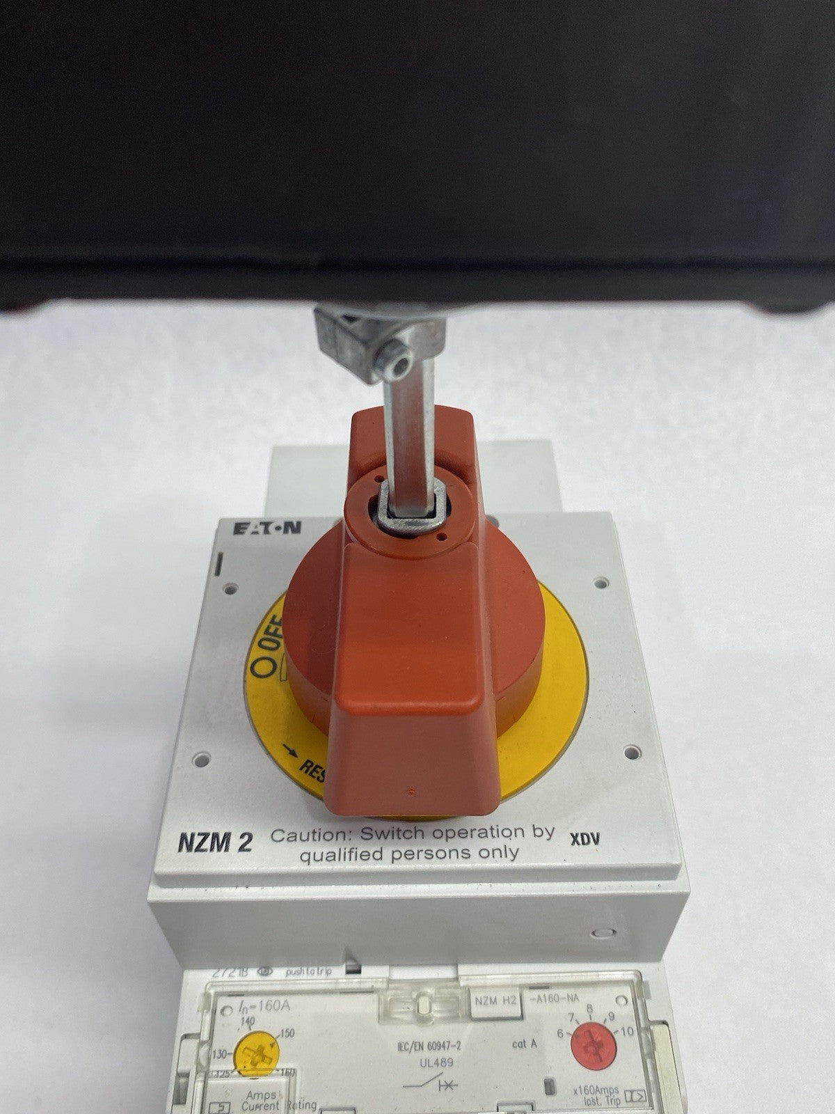 NZMH2-A160-NA | Eaton Molded Case Circuit Breaker w/ NZM2-XDV Switch Accessory - Used - Maverick Industrial Sales