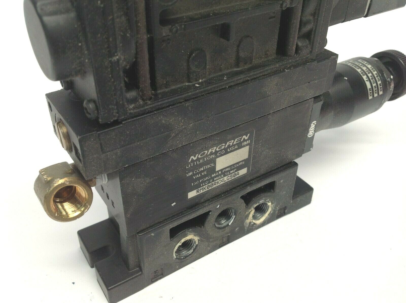 Norgren MK01EDA34AMNA Pneumatic Solenoid w/ RMK00RKXLGS0A Regulator Valve - Maverick Industrial Sales