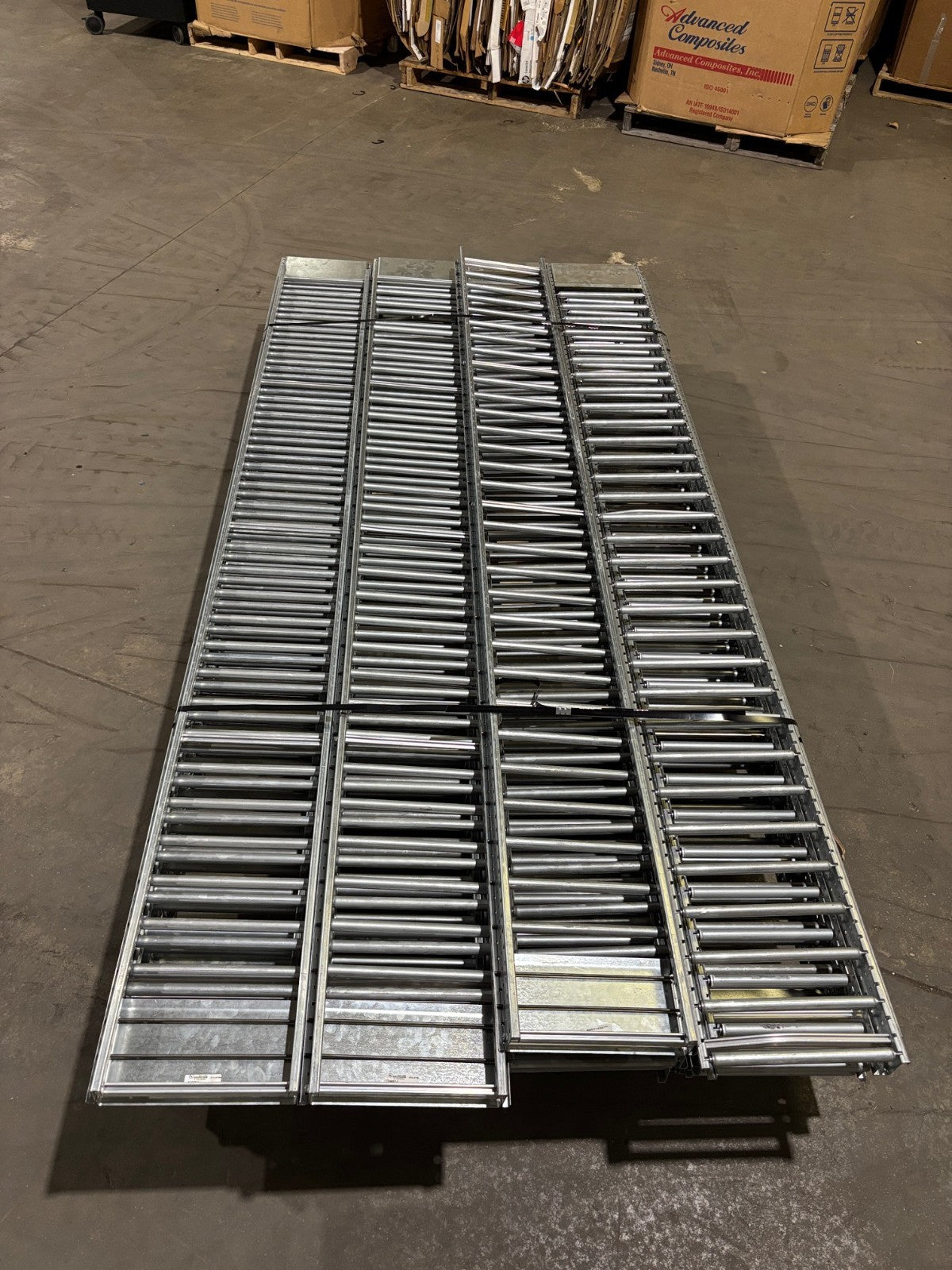 Mallard Manufacturing SKIP-12-006B Gravity Flow Racking, 98"L x 11.5"W LOT OF 20 - Maverick Industrial Sales