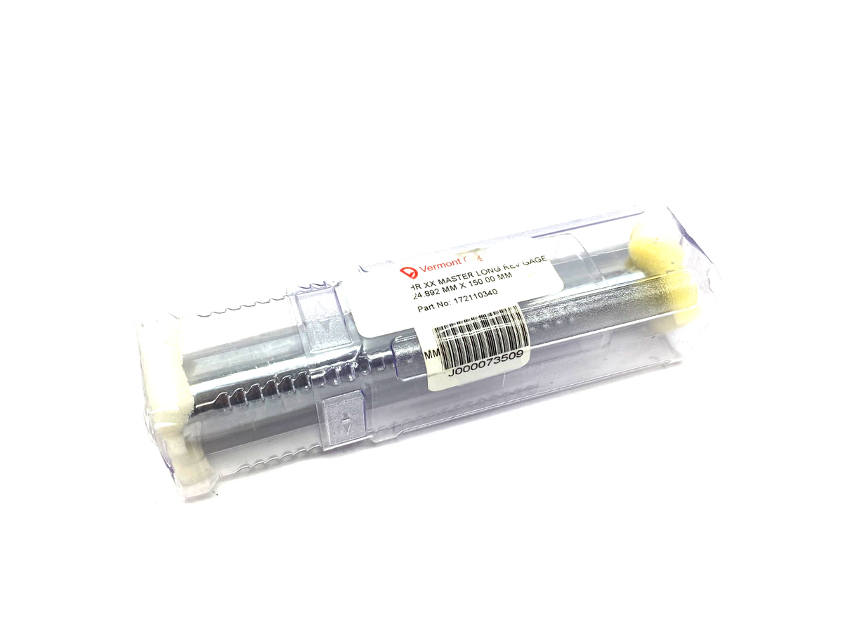 Vermont Gage 172110340 CHR XX Reversible Long Master Gage 24.892mm x 150.00mm - Maverick Industrial Sales