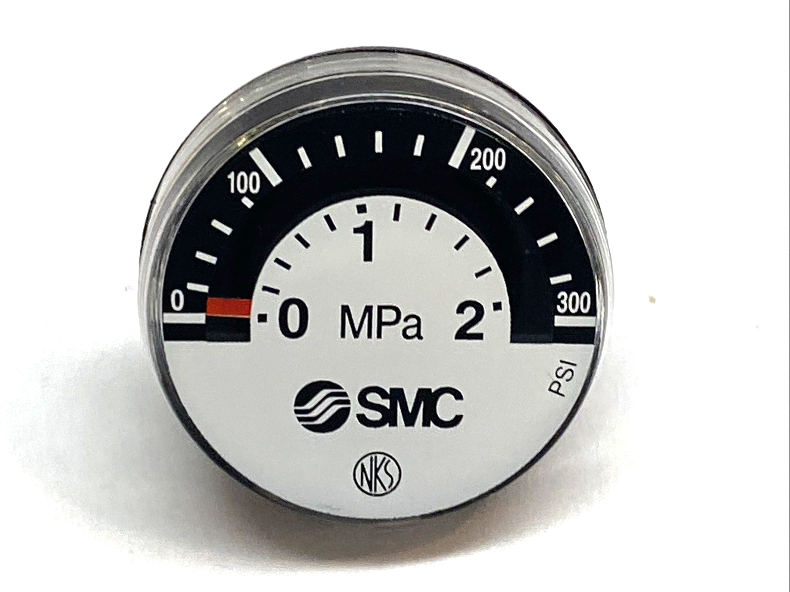 G27-P20-N01 | SMC Pressure Gauge 0–0.2 MPa 1/8 NPT 26mm - New – Open box - Maverick Industrial Sales