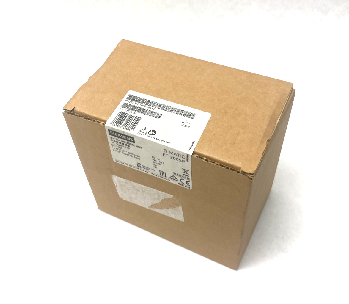 Siemens 6ES7 512-1DK01-0AB0 SIMATIC ET 200SP CPU Module 200kB 1Mb 1512SP-1 PN - Maverick Industrial Sales
