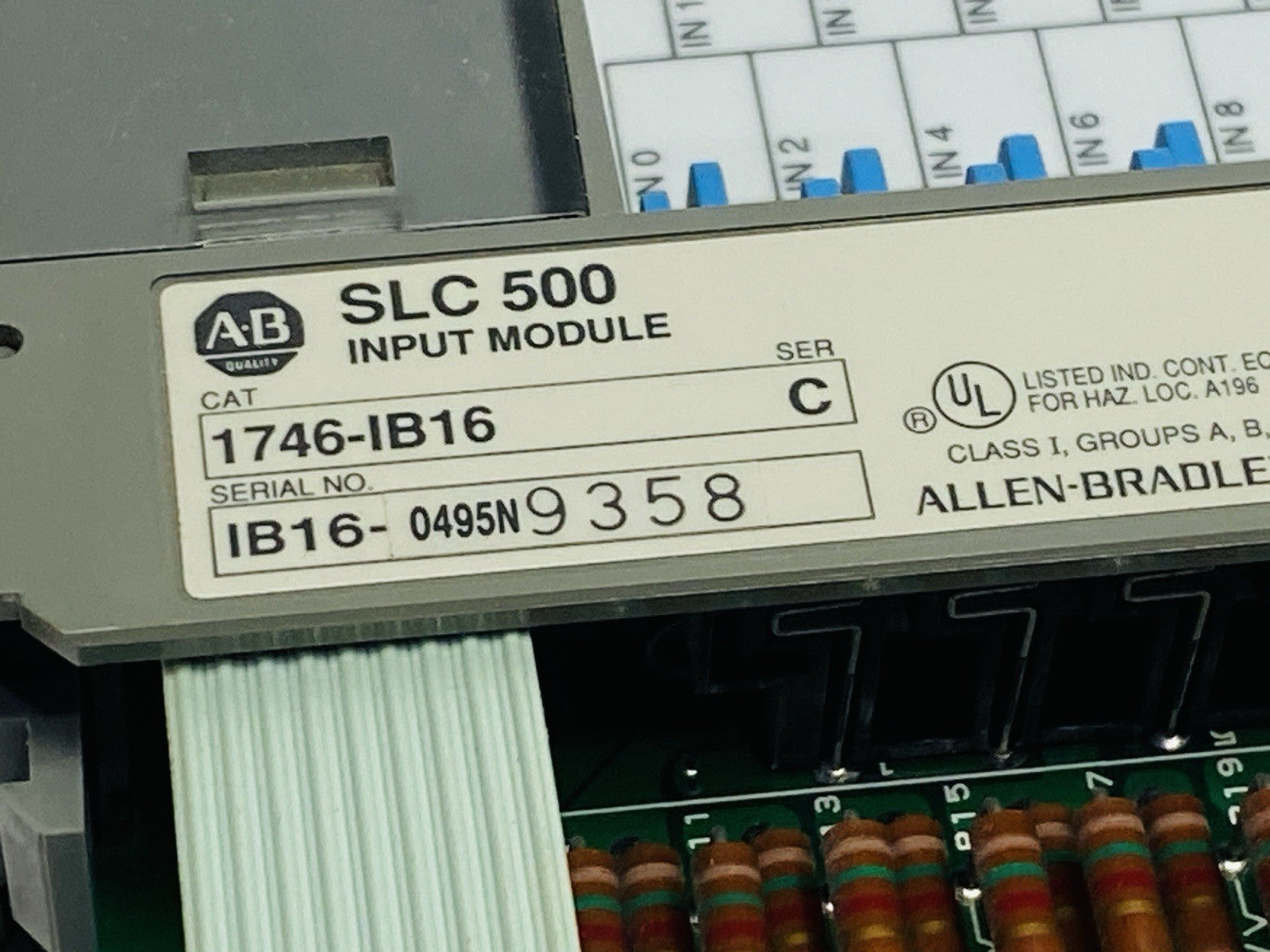Allen Bradley 1746-IB16 Ser C SLC 500 PLC Input Module - Maverick Industrial Sales