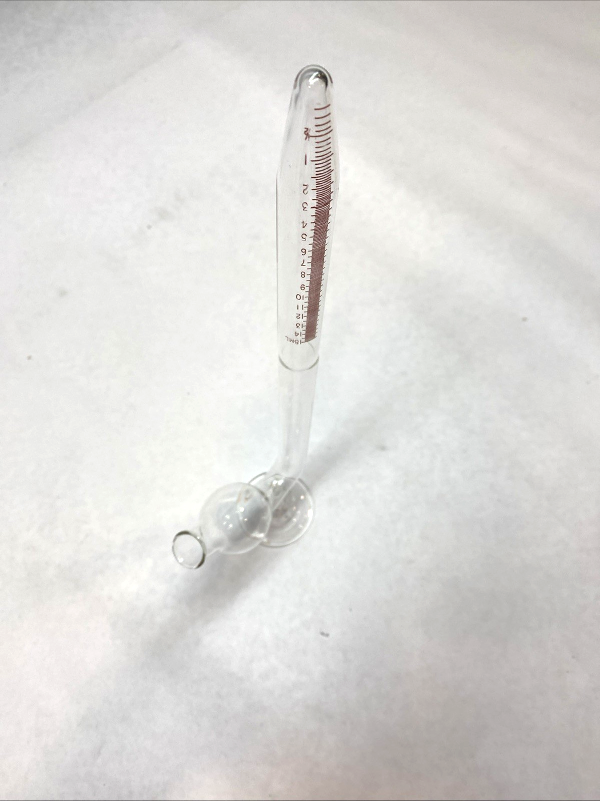 15 mL Fermentation J‑Tube Glass Tube - Maverick Industrial Sales
