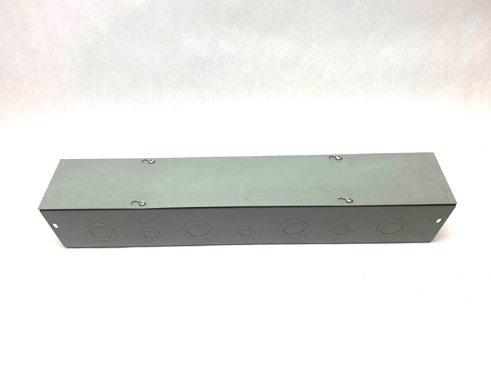 Cooper B-Line 4424G Straight Lay-In Wireway Section 4" x 4" x 24" Gray Steel - Maverick Industrial Sales