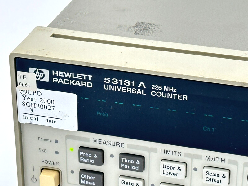 HP 53131A Universal Counter 225MHz NO COVER - Maverick Industrial Sales