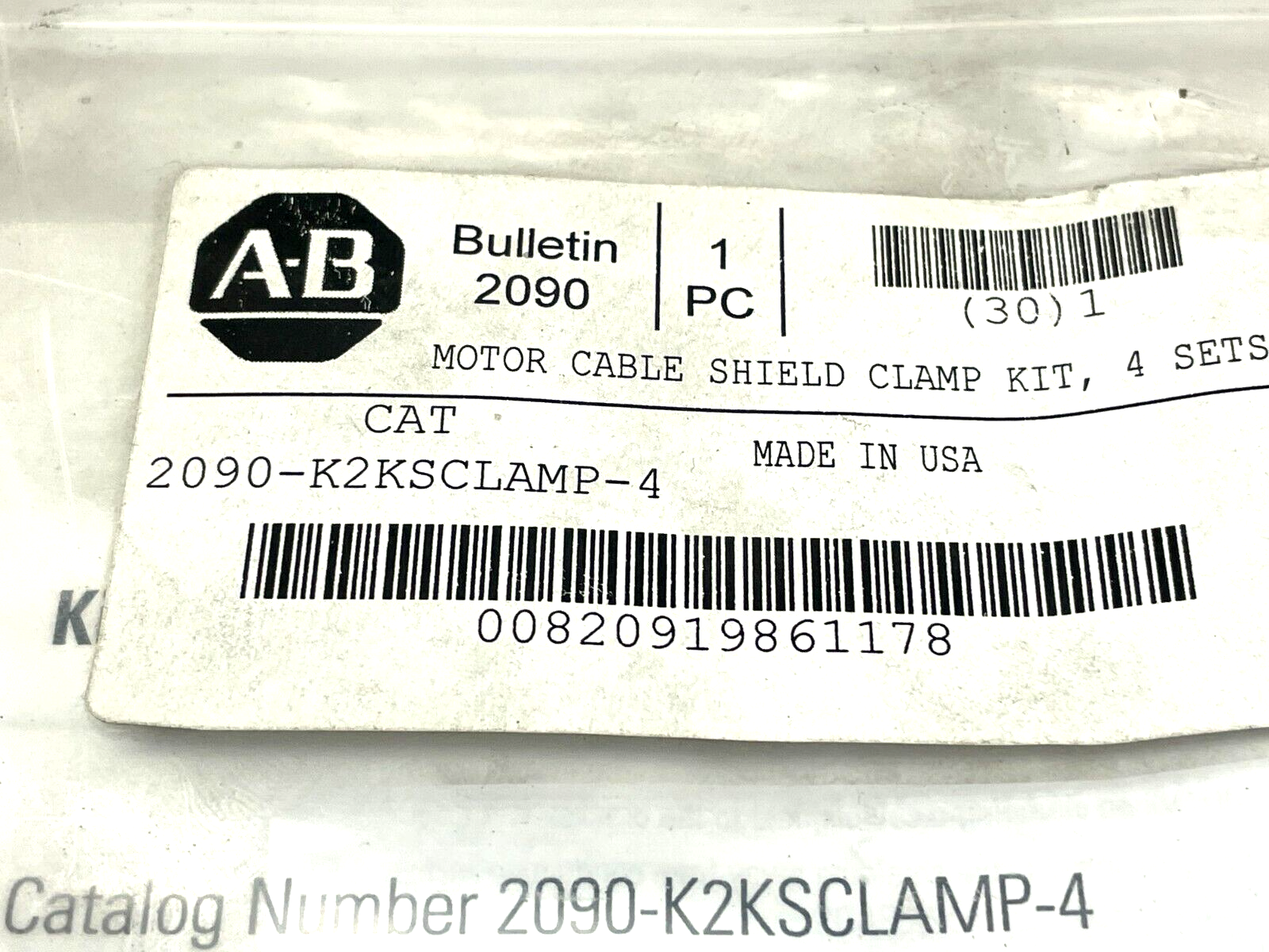 Allen Bradley 2090-K2KSCLAMP-4 Ser. A Motor Cable Shield Clamp Kit - New - Maverick Industrial Sales