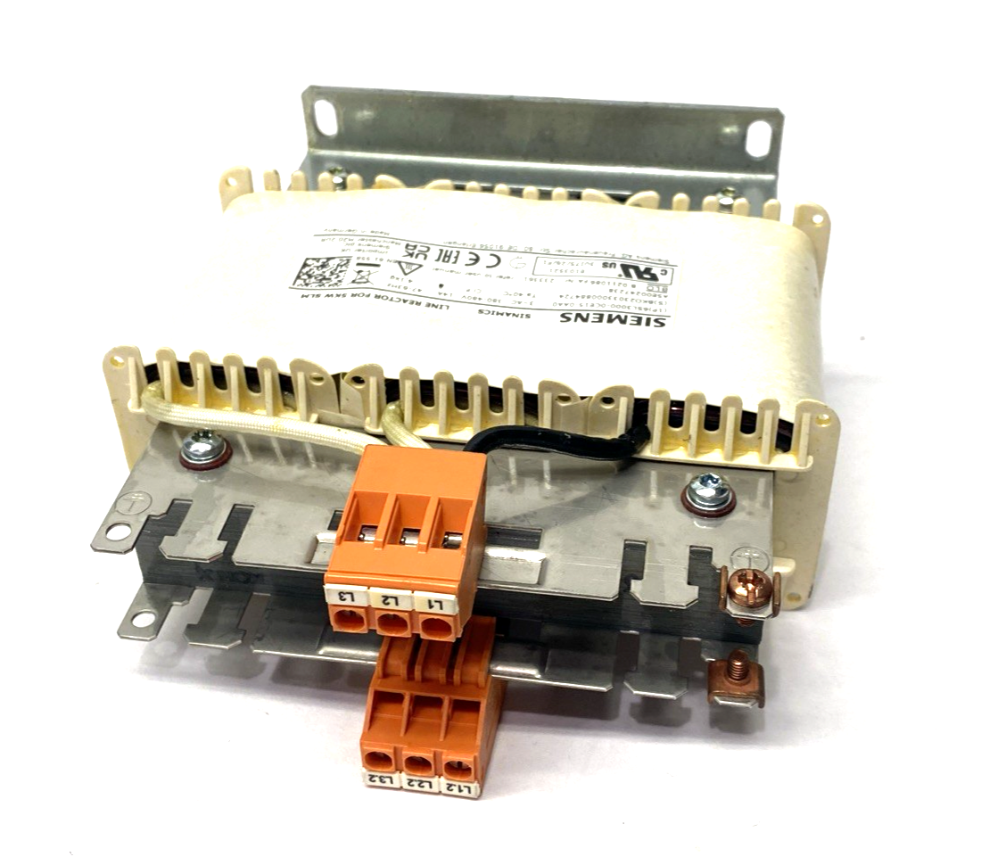 Siemens 6SL3000-0CE15-0AA0 SINAMICS Line Reactor for 5kW Module Input 3-PH 480V - Used - Maverick Industrial Sales