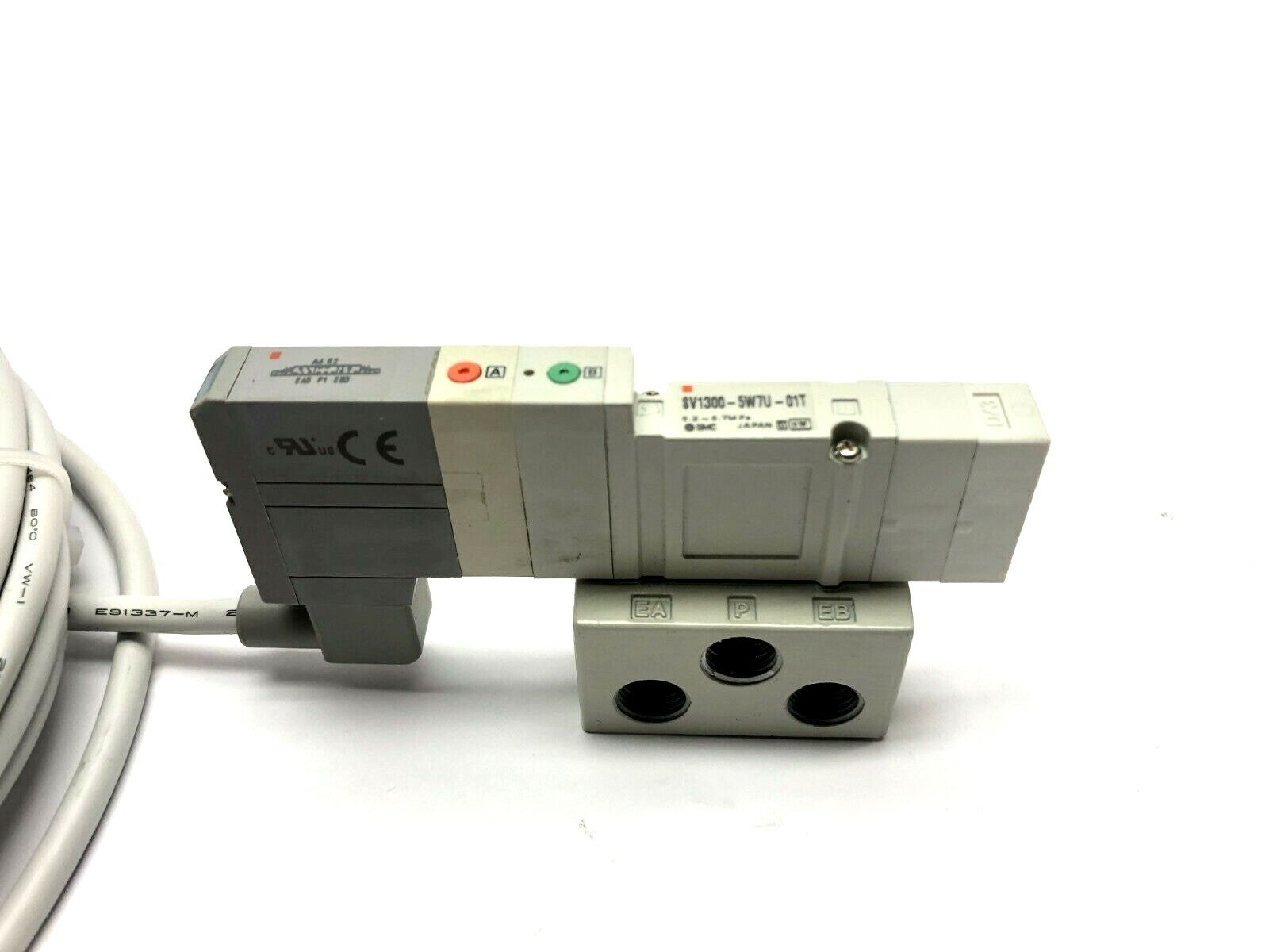 SMC SV1300-5W7U-01T Solenoid Valve on Manifold 0.2~0.7MPa - Maverick Industrial Sales