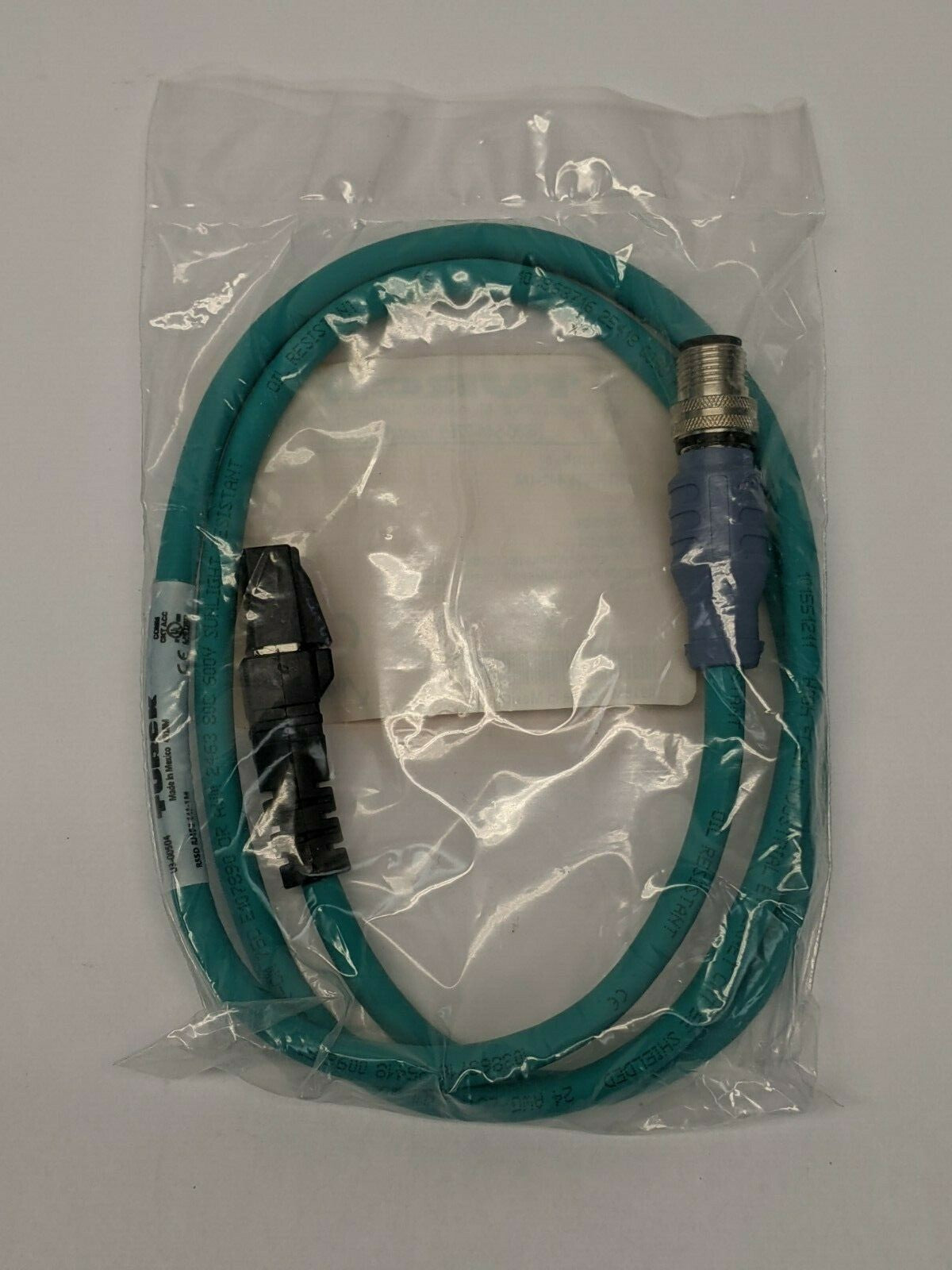 RSSD RJ45S 441-1M | Turck Double Ended Cordset M12 to RJ45, 1m, Eurofast U3-00504 - New - Maverick Industrial Sales