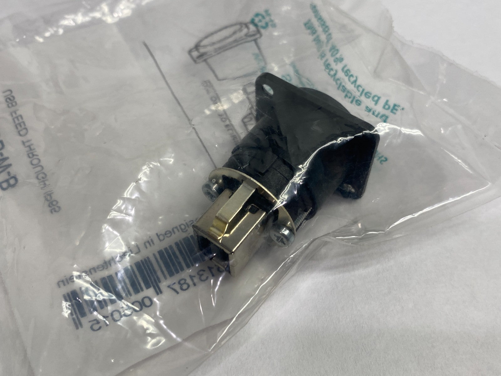 NAUSB-W-B | Neutrik Reversible USB A/B Adapter Feed-Through - New - Maverick Industrial Sales