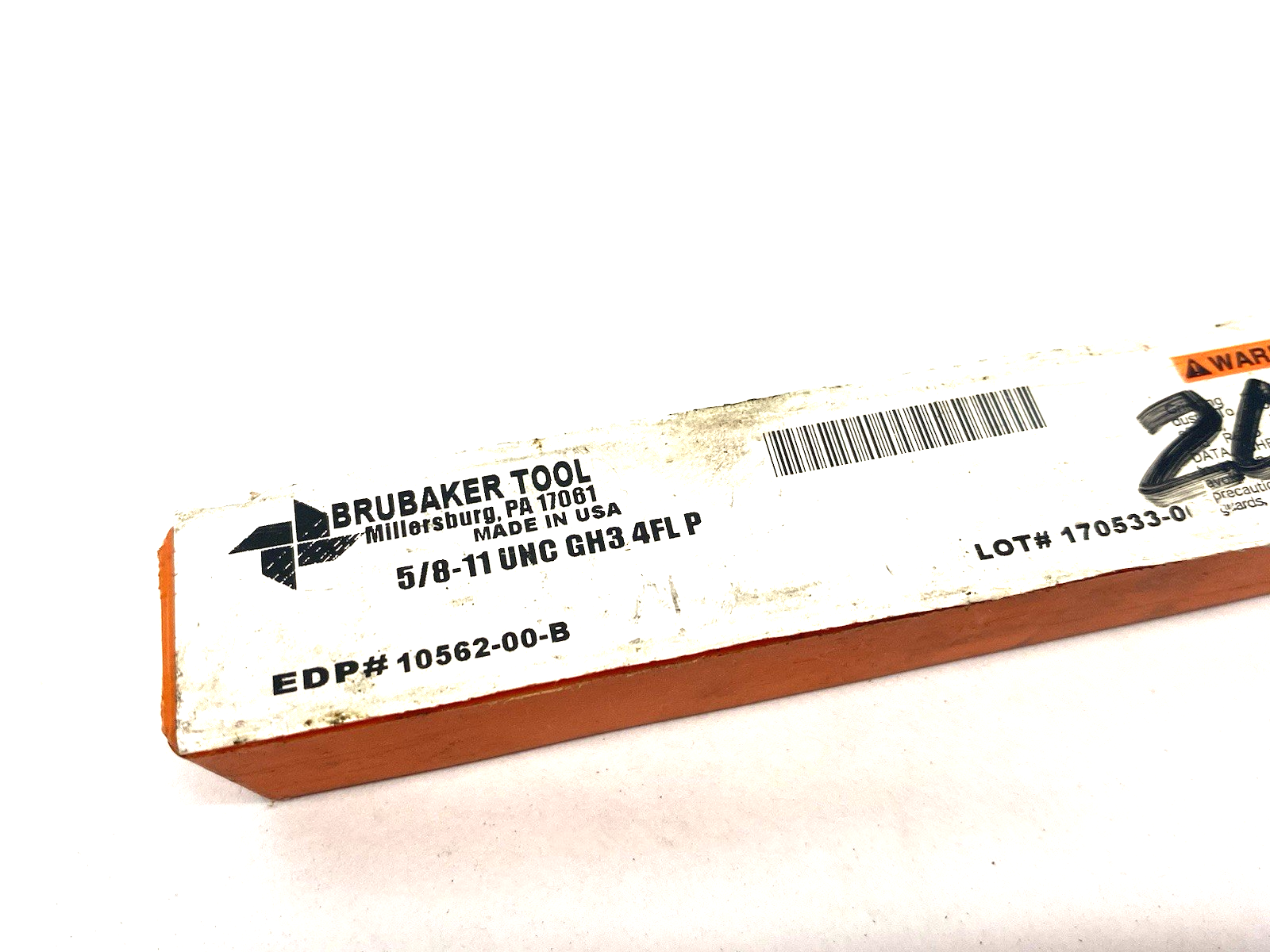 10562-00-B | Brubaker Tool Straight Flute Plug Tap 5/8-11 NC H3 4FL HSS - New – Open box - Maverick Industrial Sales