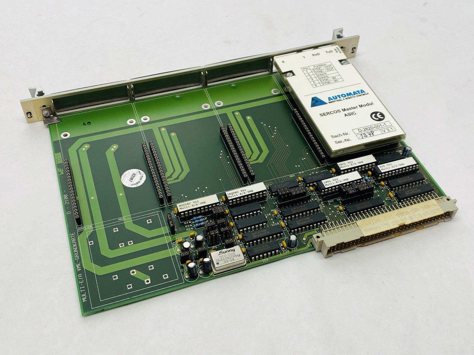 Automata 4-086-05-0368 Multi E/A Controller Card w/ 1x D-2620-001-1 SERCOS ASIC - Maverick Industrial Sales