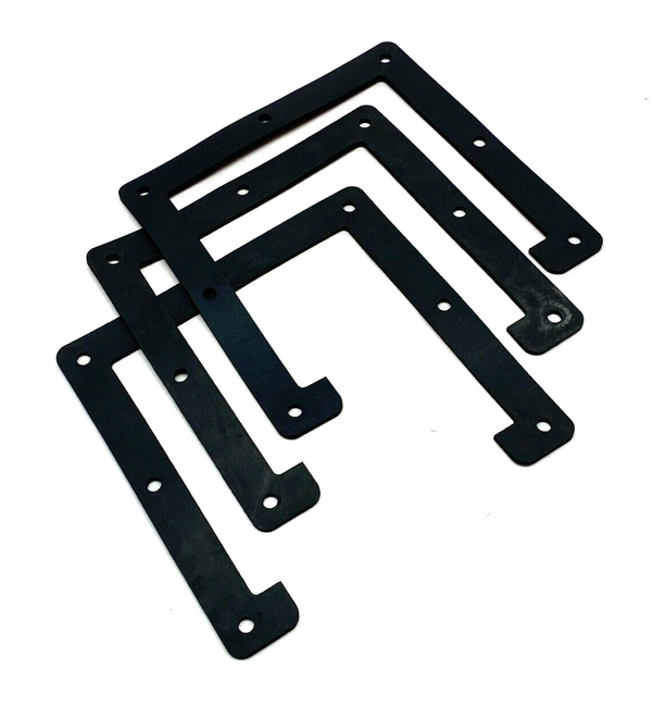 Hoffman F66 nVent Wireway Section Rubber Connection Seal 6 x 6" Black LOT OF 3 - Maverick Industrial Sales