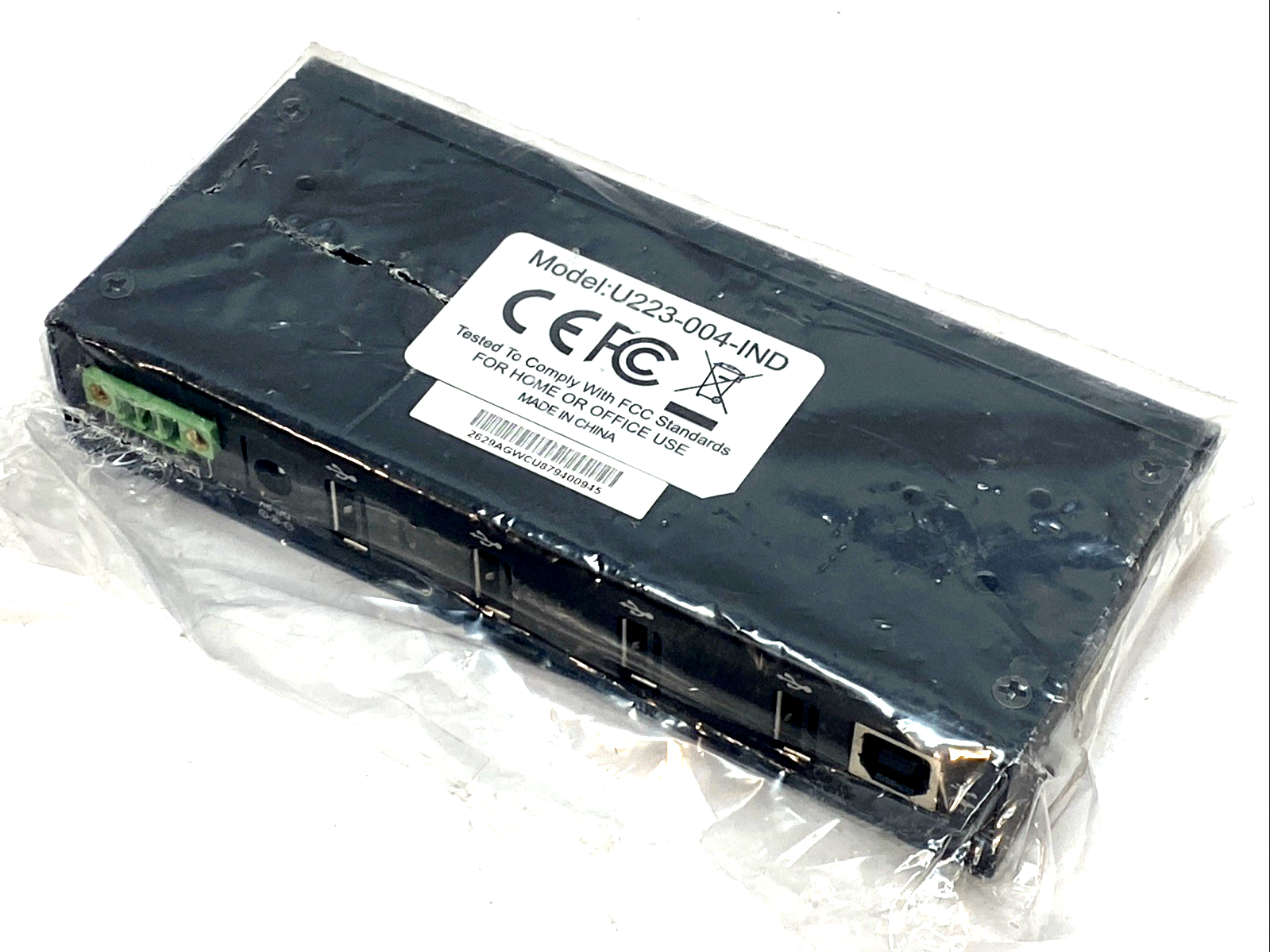 U223-004-IND | Tripp Lite 4-Port Industrial USB 2.0 Hub - New – Open box - Maverick Industrial Sales