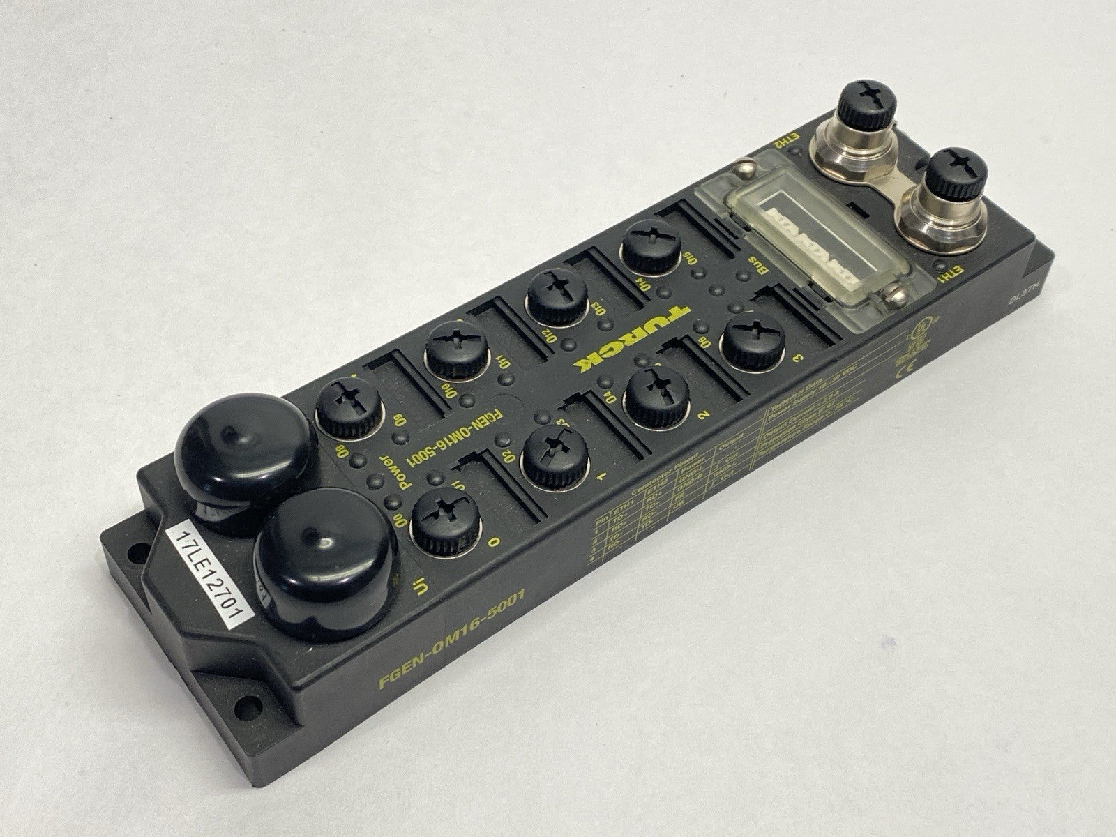 FGEN-OM16-5001 | Turck Multiprotocol I/O Module For Ethernet 16 Outputs 6825430 - Used - Maverick Industrial Sales