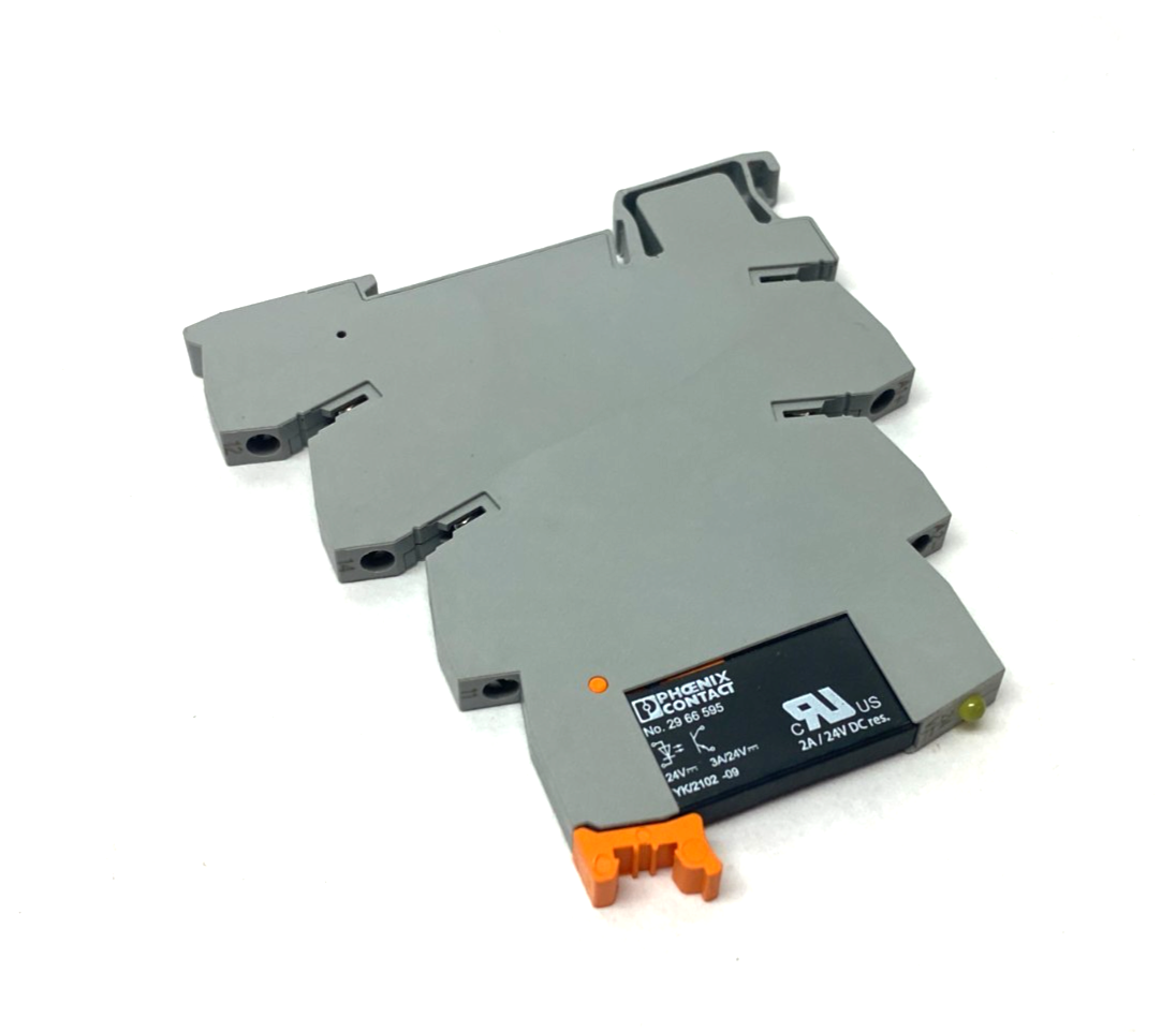Phoenix Contact PLC-BSC-24DC/21 Plug-In Socket Base 2966015 w/ 2966595 Relay - Maverick Industrial Sales
