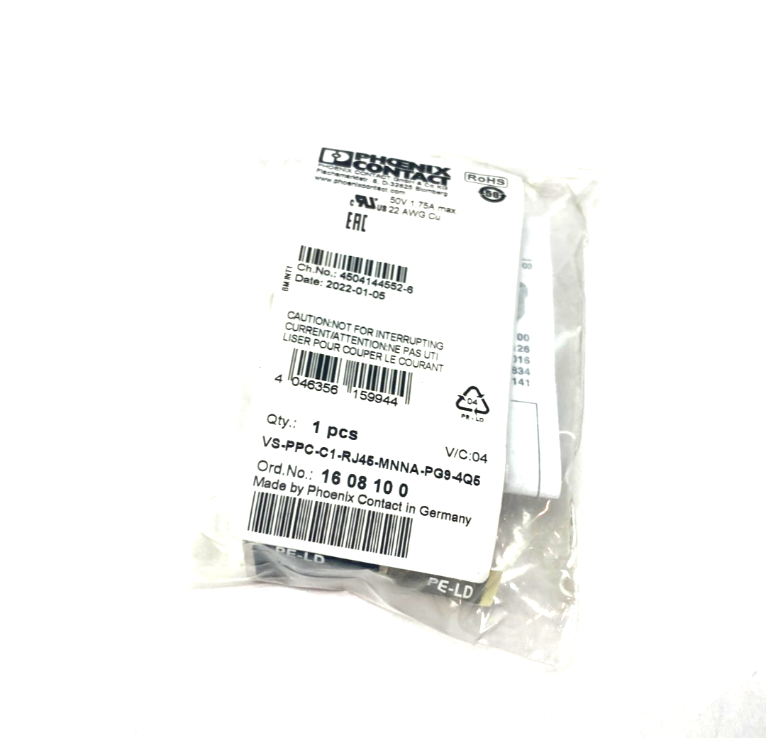 Phoenix Contact VS-PPC-C1-RJ45-MNNA-PG9-4Q5 4-Position Connector 1608100 - Maverick Industrial Sales