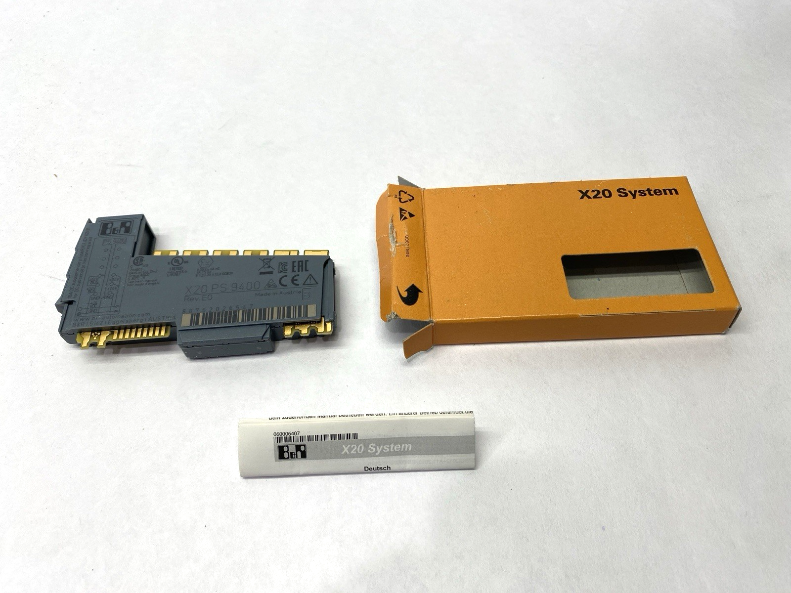 X20PS9400 | B&R Automation Rev. E0 Power Supply Module RS232 Service Interface - New – Open box - Maverick Industrial Sales