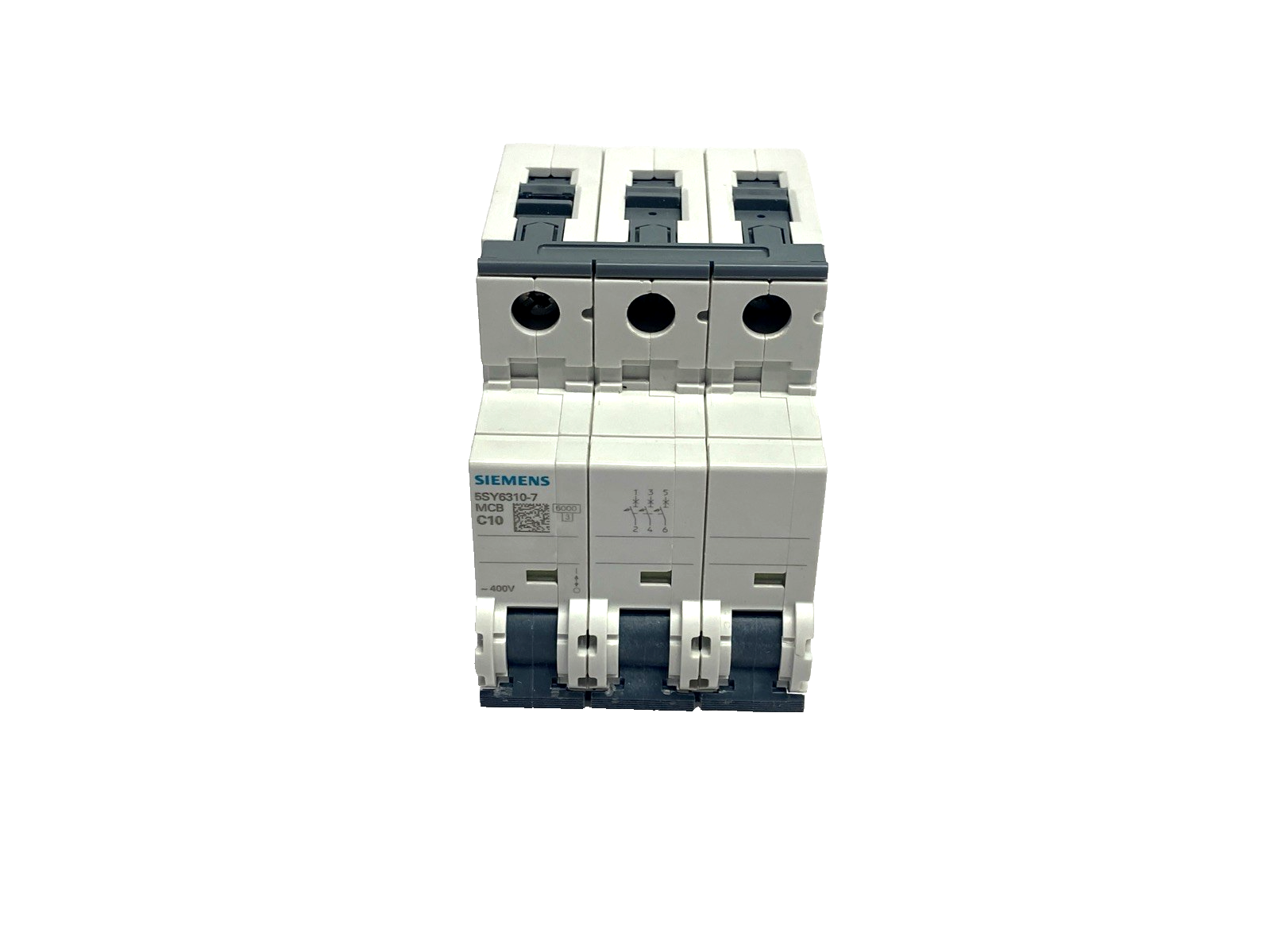 Siemens 5SY6310-7 C10 Miniature Circuit Breaker 3-Pole 400V 6kA 10A - Maverick Industrial Sales