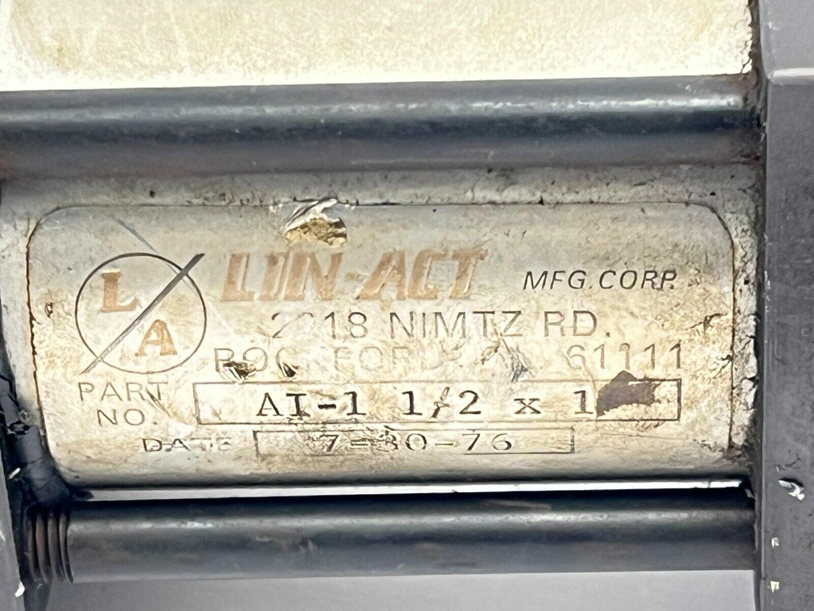 Lin-Act AI-1 1/2 x 1 Pneumatic Cylinder - Maverick Industrial Sales