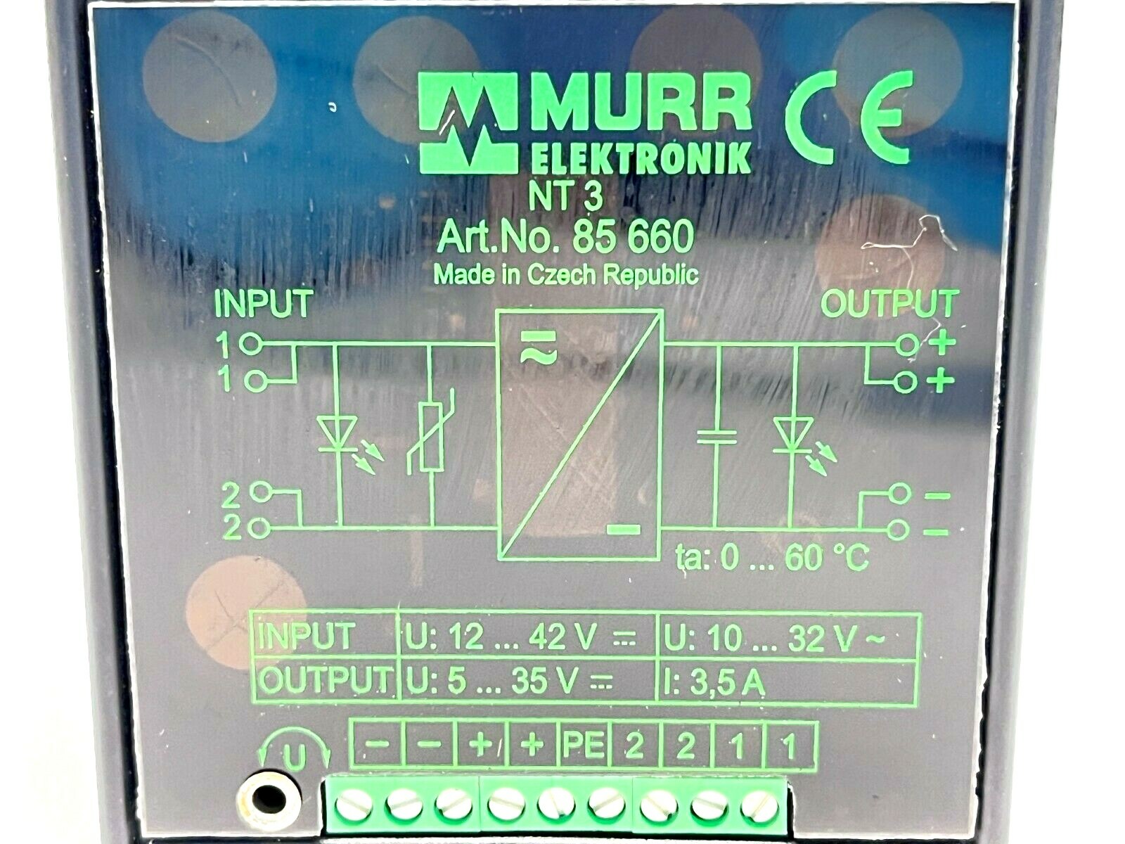 Murr Elektronik 85660 NT 3 AC-DC/DC-Converter Linear Regulated - Maverick Industrial Sales