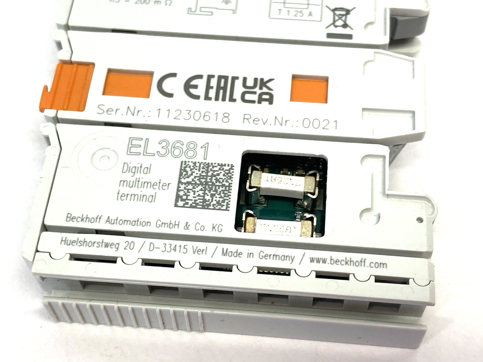 EL3681 | Beckhoff EtherCAT Digital Multimeter Terminal, 1-Channel Analog Input - Used - Maverick Industrial Sales