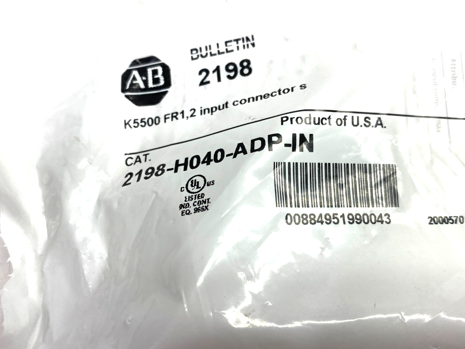 2198-H040-ADP-IN | Allen Bradley Ser. A Kinetix 5500 Shared Bus Connector Kit 2-in - New - Maverick Industrial Sales