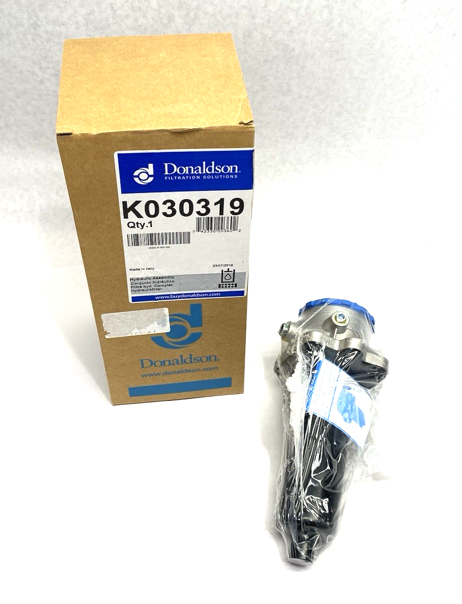 Donaldson K030319 Hydraulic Filter Assembly, 3/4-16 UN Inlet Size, 20mm Outlet - Maverick Industrial Sales