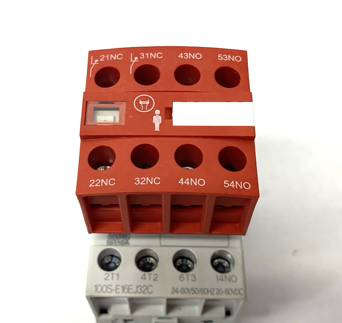 Allen Bradley 100S-E16EJ32C Ser. A MCS-E Safety Contactor, 16A, AC3 duty - Maverick Industrial Sales