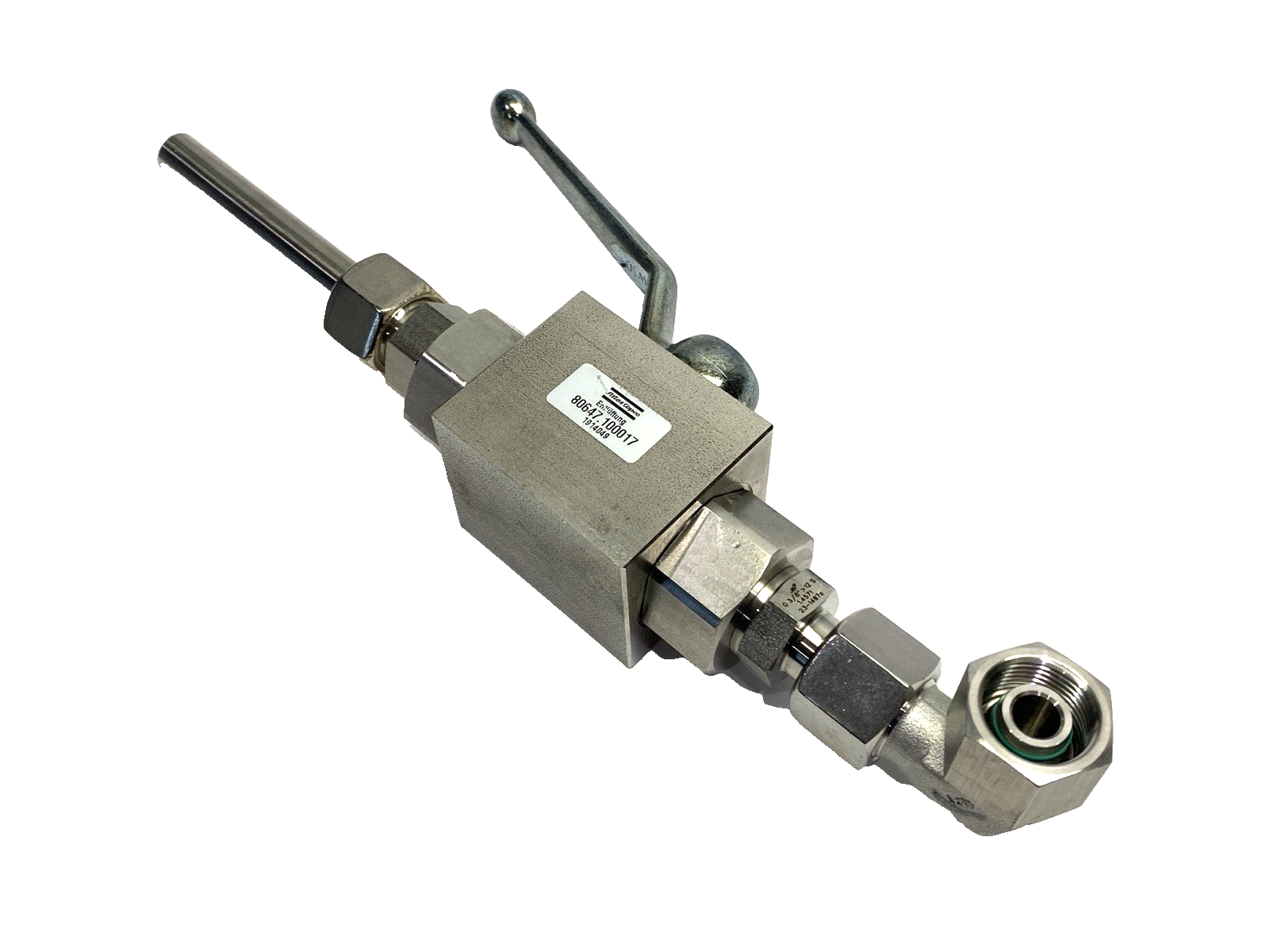 Atlas Copco 80647.100017 Vent Ball Valve DN10/12 3/8" BSP - Maverick Industrial Sales