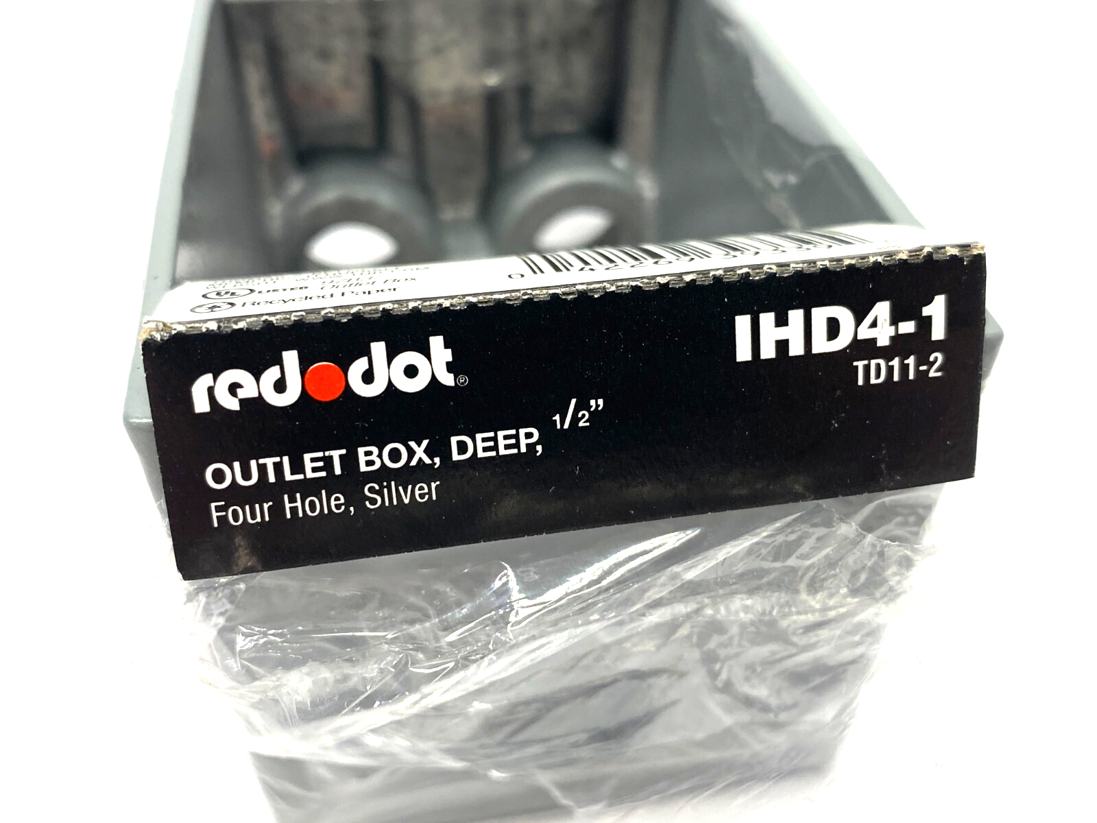 Red Dot IHD4-1 Deep Outlet Box Four Hole 1/2" - Maverick Industrial Sales