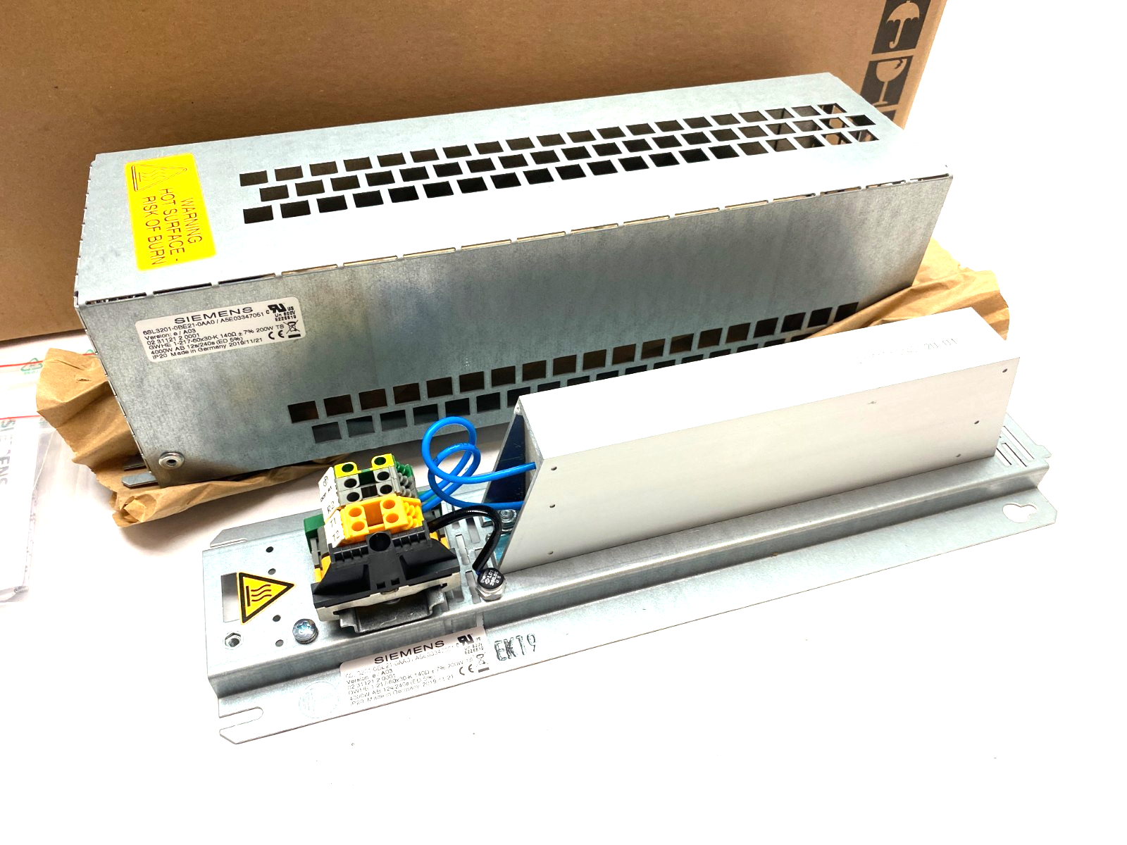 Siemens 6SL3201-0BE21-0AA0 SINAMICS Braking Resistor 140 Ohm - Maverick Industrial Sales