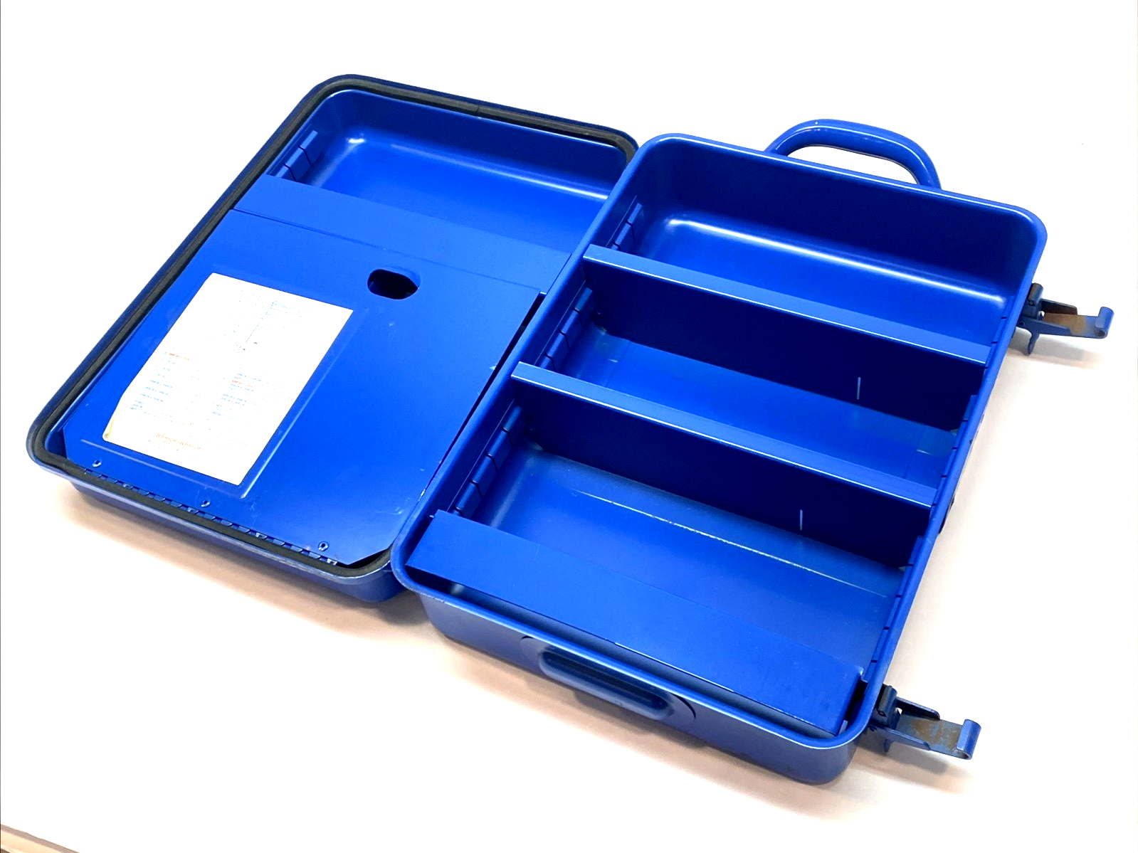 HRI-8137-008125 | Johnson & Johnson Metal Industrial First Aid Kit Number 25 - Used - Maverick Industrial Sales