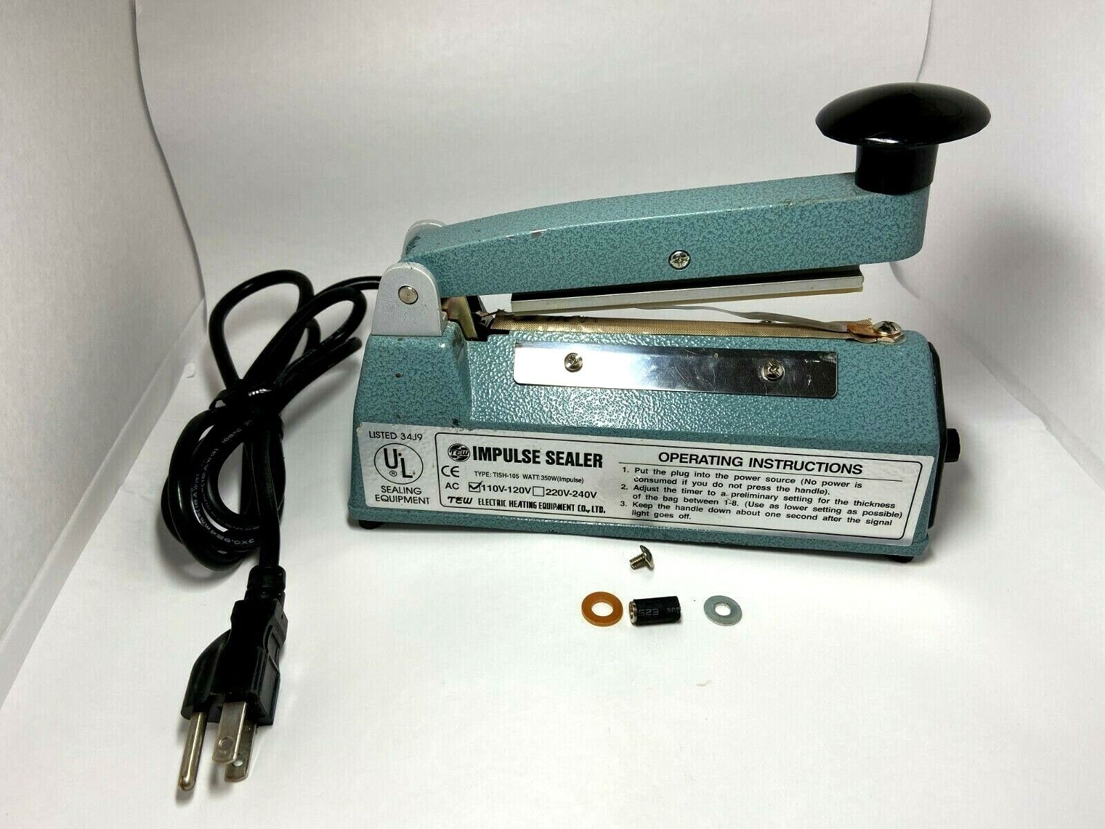 TEW TISH-100 4-1/2" Impluse Sealer 110-120V - Maverick Industrial Sales