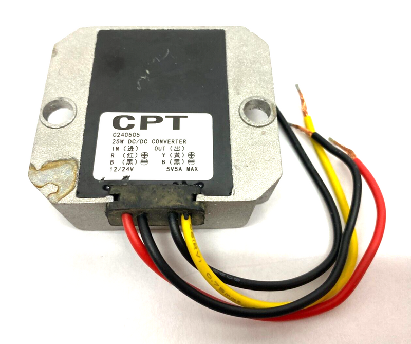 CPT C240505 DC/DC Buck Converter 25W 12/24V 5V/5A Max - Maverick Industrial Sales