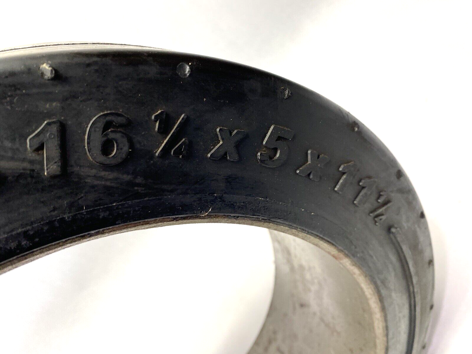 Milt 16-1/4" x 5" x 11-1/4" Smooth Rubber Forklift Tire - Maverick Industrial Sales