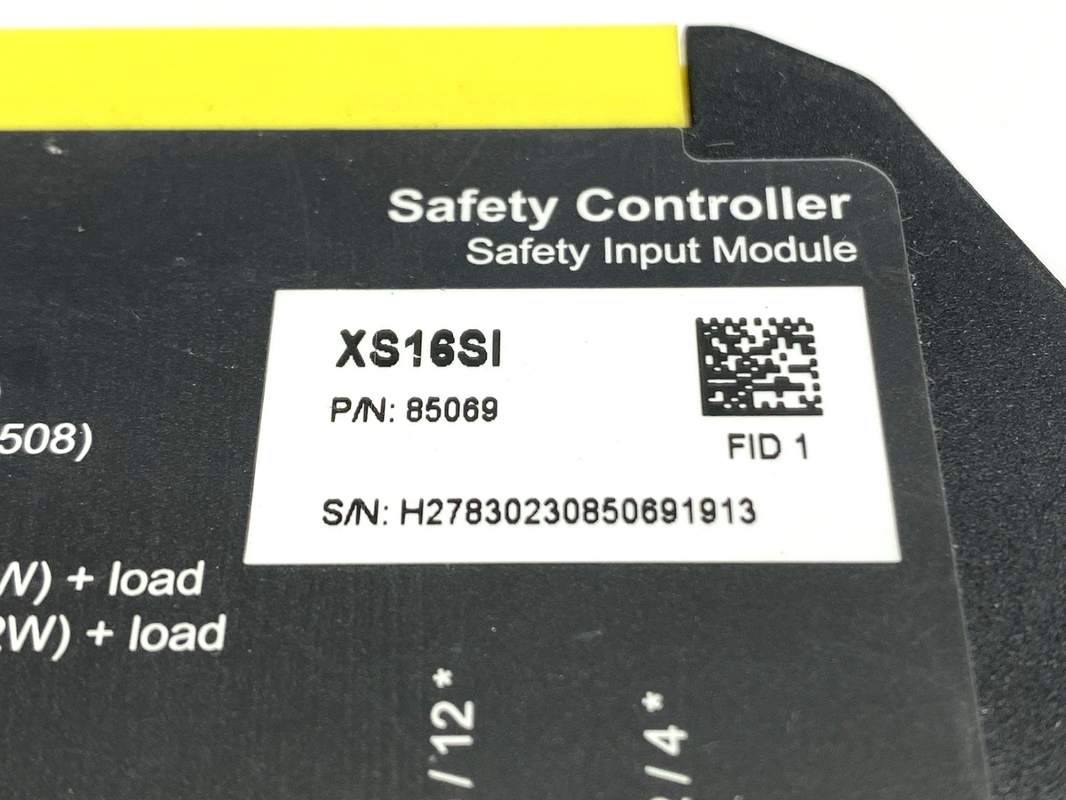 Banner XS16SI Safety Controller Input Module 85069 NO TERMINALS - Maverick Industrial Sales