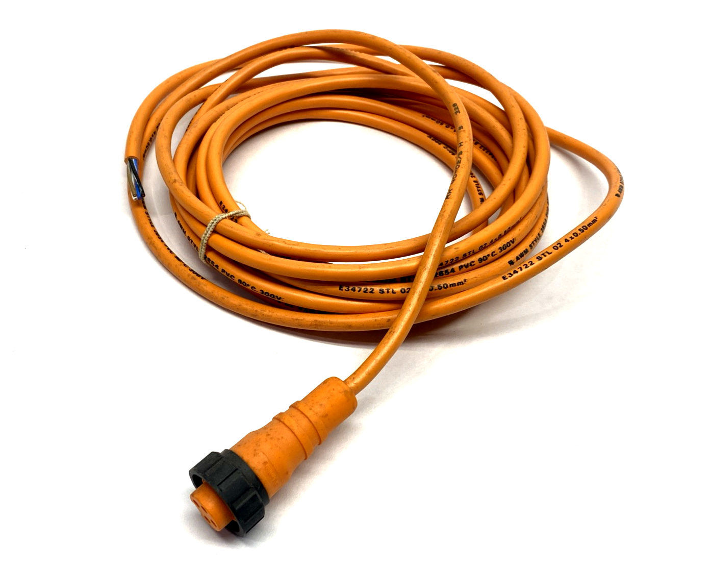 Lumberg RK 40-02/5 M 7/8" Power Single-Ended Cordset 4-Pin Female 5m 11178 - Maverick Industrial Sales