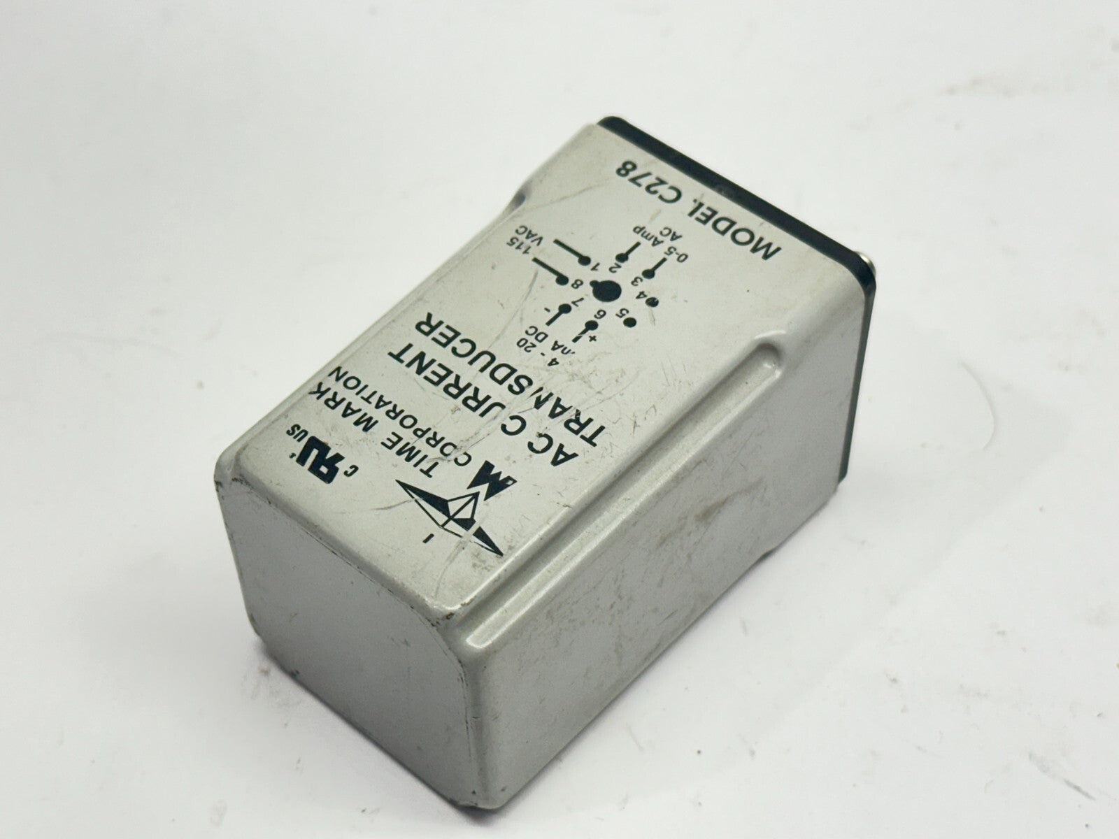Time Mark Corp Model C278 AC Current Transducer 4-20mA DC / 0-5A AC 115VAC - Used - Maverick Industrial Sales