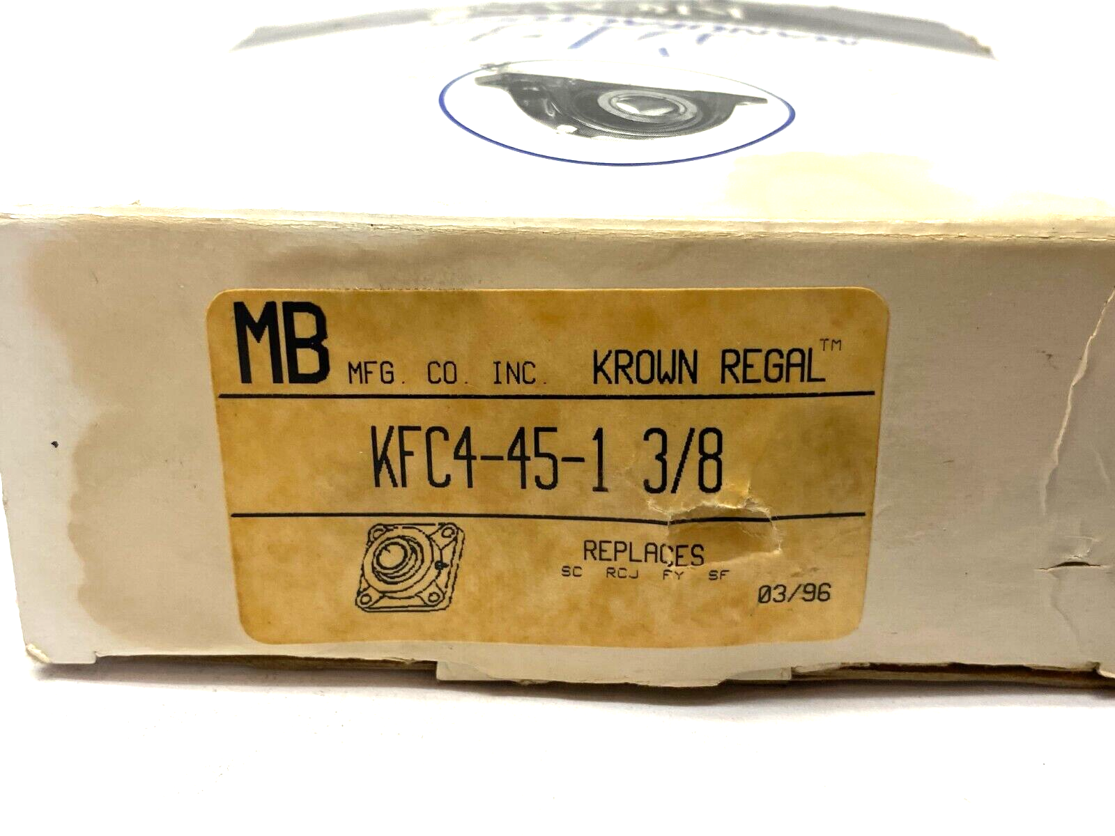 KFC4-45-1 3/8 | MB Mfg Krown Regal Surface Mount Flange Bearing 4-Bolt - New Other - Maverick Industrial Sales